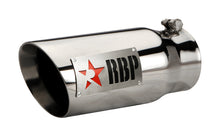 Load image into Gallery viewer, RBP RX-1 Polished Dual-Badged Exhaust Tip Inlet 4in. / Outlet 5in. / Length 12in. - Stainless Steel