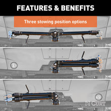 Load image into Gallery viewer, Curt Rambler Steel RV Tow Bar w/ 2in Shank (7500lbs)