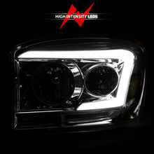 Load image into Gallery viewer, ANZO 06-09 Dodge RAM 1500/2500/3500 Headlights Chrome Housing/Clear Lens (w/ Light Bars)