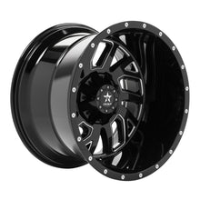 Load image into Gallery viewer, RBP 65R Glock 22x14 5x114.3 BP / 4.5 BS / -76mm Offset 78mm CB Gloss Black w/Machined Grooves Wheel