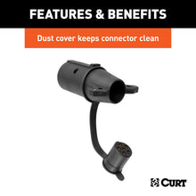 Load image into Gallery viewer, Curt Adapter w/Tester (7-Way RV Blade to 6-Round Trailer Center Pin Auxiliary)