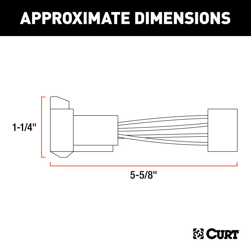 Curt Trailer Brake Controller Adapter Harness for Tekonsha/Reese/Draw-Tite/Pro Series Harnesses