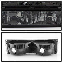 Load image into Gallery viewer, xTune Chevy Suburban 94-98 Headlights w/ Corner &amp; Parking Lights 8pcs Smoked HD-JH-CCK88-AM-SM-SET