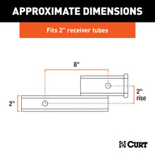 Load image into Gallery viewer, Curt Receiver Hitch Adapter (2in Shank 2in Drop 7500lbs)