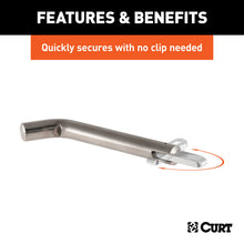 Load image into Gallery viewer, Curt 5/8in Swivel Hitch Pin (2in Receiver Stainless Packaged)