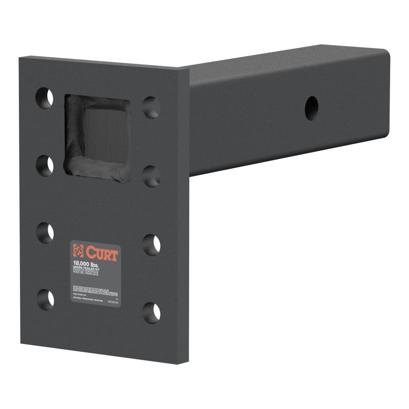 Curt Adjustable Pintle Mount (2-1/2in Shank 18000lbs 7in High 8in Long)