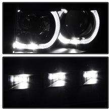 Load image into Gallery viewer, xTune Ford F150 09-14 Projector Headlights Halogen Model Only LED Halo Black PRO-JH-FF15009-CFB-BK