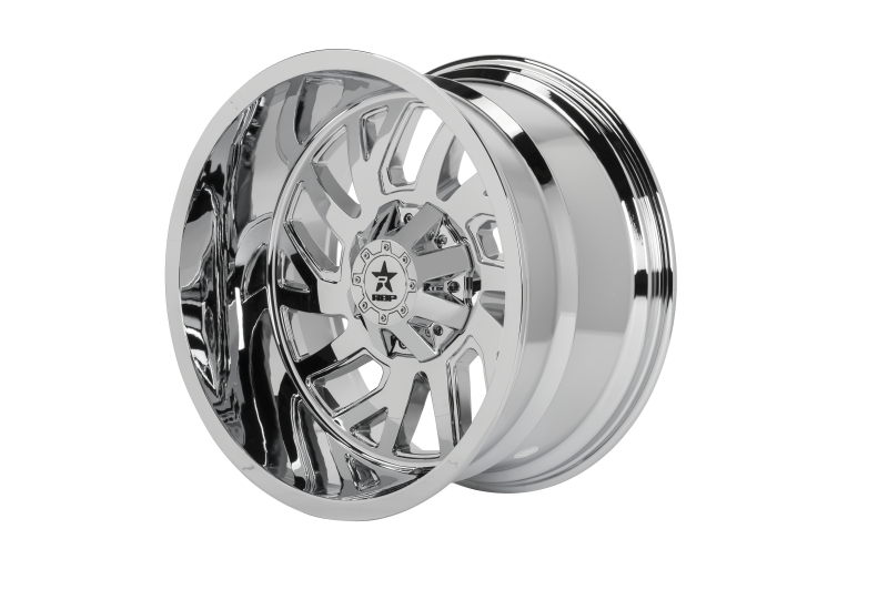 RBP 65R Glock 22x12 8x165.1 BP / 4.75 BS -44mm Offset 121.3mm CB (Hub Centric) Chrome Wheel