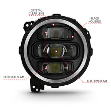 Load image into Gallery viewer, ANZO 2018-2019 Jeep Wrangler Full Led Projector Headlights Black