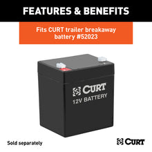 Load image into Gallery viewer, Curt 5-7/8in x 5-3/8in x 3-1/2in Breakaway Battery Case w/Lockable Bar