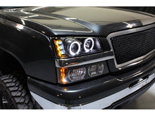 Load image into Gallery viewer, Spyder Chevy Silverado 1500 03-06 Projector LED Halo LED Amber Reflector Blk PRO-YD-CS03-AM-BK