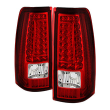 Load image into Gallery viewer, xTune Chevy Silverado 1500-2500-3500 03-06 C-Shape LED Tail Lights Red Clear ALT-ON-CS03-G2-LED-RC