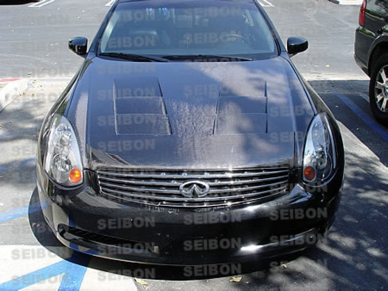 Seibon 03-07 Infiniti G35 Coupe TS Carbon Fiber Hood