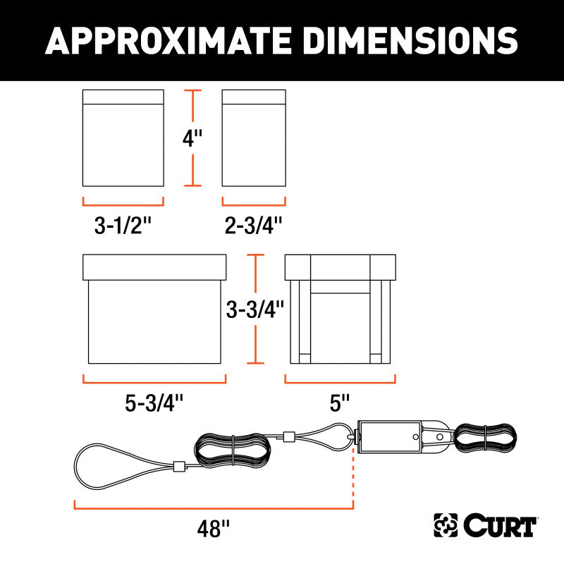 Curt Push-to-Test Breakaway Kit w/Side-Load Battery