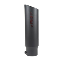 Load image into Gallery viewer, RBP RX-1 High Heat Textured Dual Badged Exhaust Tip Inlet 4in. / Outlet 5in. / Length 18in. - Black