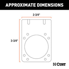 Load image into Gallery viewer, Curt Connector Mounting Bracket for 7-Way RV Blade (Zinc Packaged)