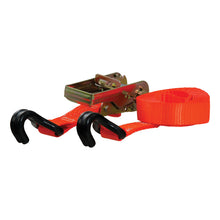 Load image into Gallery viewer, Curt 16ft Orange Cargo Strap w/J-Hooks (1100lbs)