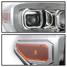 Load image into Gallery viewer, xTune 16-18 Toyota Tacoma SR/SR5 DRL Projector Headlights w/Turn Signal - Chrm (PRO-JH-TTA16-SR-C)