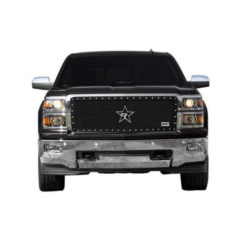 RBP RX-5 Halo Series Studded Frame 1pc. Grille 14-18 Chevrolet Silverado 1500 - Black