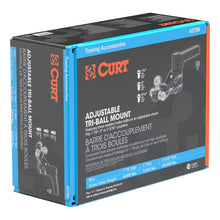 Load image into Gallery viewer, Curt Adjustable Tri-Ball Mount (2in Shank 1-7/8in 2in &amp; 2-5/16in Balls)