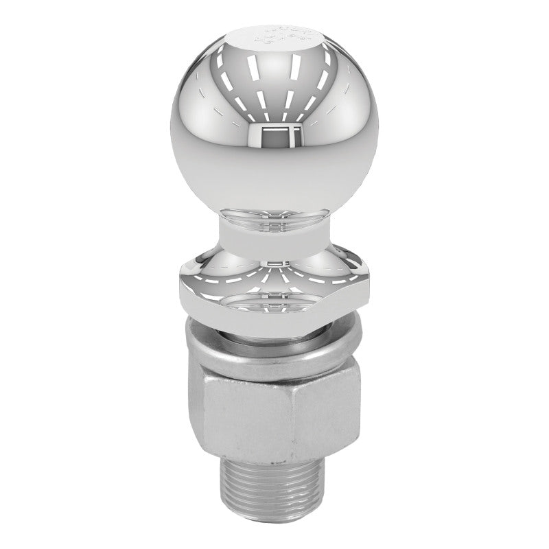 Curt 2-5/16in Trailer Ball (1-1/4in x 2-5/8in Shank 15000lbs Chrome)