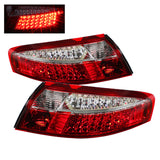 xTune Porsche 911 996 ( Non 4S. Turbo. GT3 ) 99-04 LED Tail Lights Red Clear ALT-ON-P99699-LED-RC