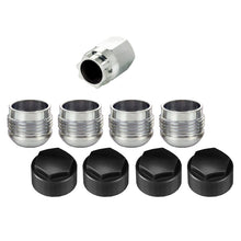 Load image into Gallery viewer, McGard Wheel Lock Nut Set - 4pk. (Under Hub Cap / Radius Seat) M14X1.5 / 19mm Hex / .890in. L w/Caps