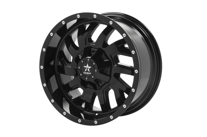 RBP 65R Glock 20x10 8x165.1 BP / 6 BS 10mm Offset 117mm CB (Hub Centric) Gloss Black Wheel
