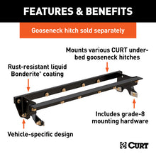 Load image into Gallery viewer, Curt 15-18 Ford F-150 Double Lock Gooseneck Installation Brackets