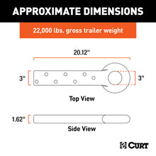 Load image into Gallery viewer, Curt Lunette Eye Drawbar (22000lbs 3in I.D.)