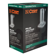 Load image into Gallery viewer, Curt Pin-On Jack Foot (Fits 2in Tube 2000lbs 8-1/2in Height Packaged)