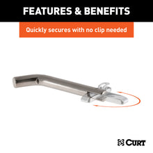 Load image into Gallery viewer, Curt 1/2in Swivel Hitch Pin (1-1/4in Receiver Stainless Packaged)