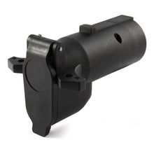 Load image into Gallery viewer, Curt Adapter w/Alarm (7-Way RV Blade to 6-Way Round Trailer Center Pin Auxiliary)