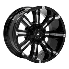 Load image into Gallery viewer, RBP 94R 22x12 6x139.7 BP / 4.75 BS -44mm Offset 108mm CB (Hub Centric) Black w/Chrome Inserts Wheel