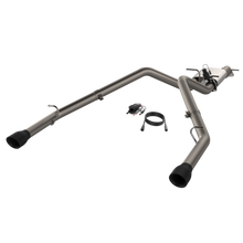 Load image into Gallery viewer, 2019-2024 Ram 1500 QTP Screamer Split Rear Exit Cat Back Black Tips