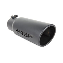 Load image into Gallery viewer, RBP RX-7 High Heat Textured Exhaust Tip Inlet 3.5in. / Outlet 4.5in. / Length 12in. - Black