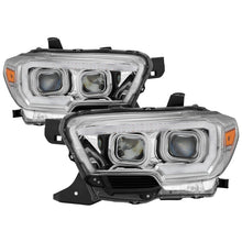 Load image into Gallery viewer, xTune 16-18 Toyota Tacoma SR/SR5 DRL Projector Headlights w/Turn Signal - Chrm (PRO-JH-TTA16-SR-C)