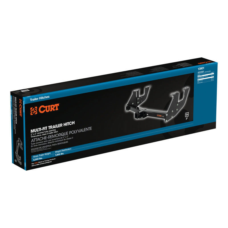 Curt Universal Class 3 Multi-Fit Trailer Hitch w/2in Receiver BOXED