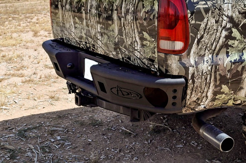 Addictive Desert Designs 99-16 Ford F-250 Super Duty Dimple R Rear Bumper w/ Backup Sensor Cutout