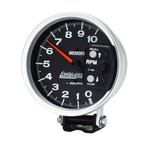 Load image into Gallery viewer, Autometer 5 inch 10,000 RPM w/ Peak Memory Pedestal Tachometer Auto Gauge - Black