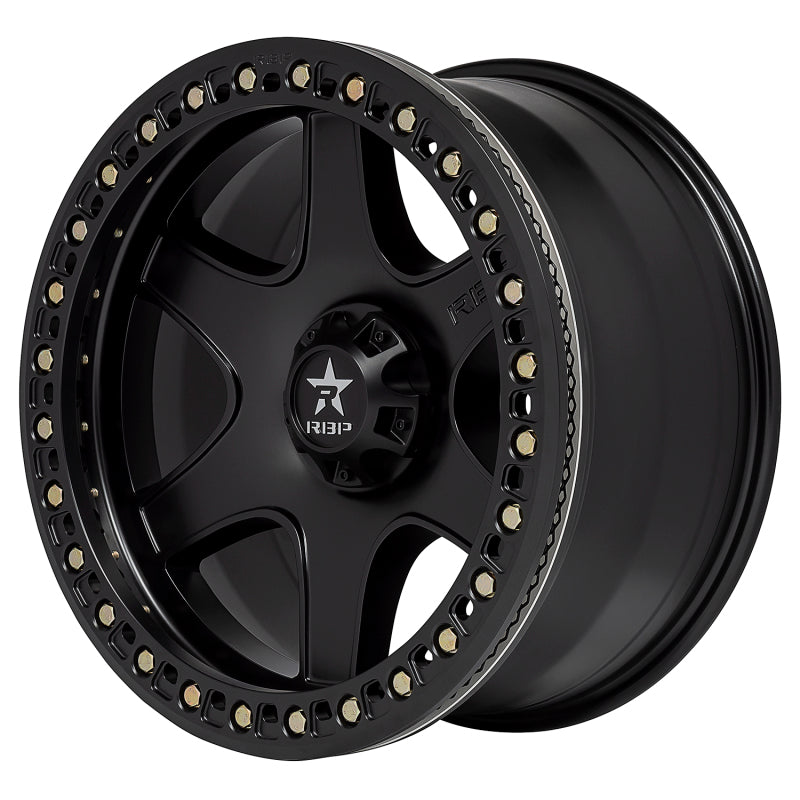 RBP 50R Cobra 17x9.0 6x135 BP / 4.5 BS -12mm Offset 87mm CB (Hub Centric) Black w/Black Ring Wheel