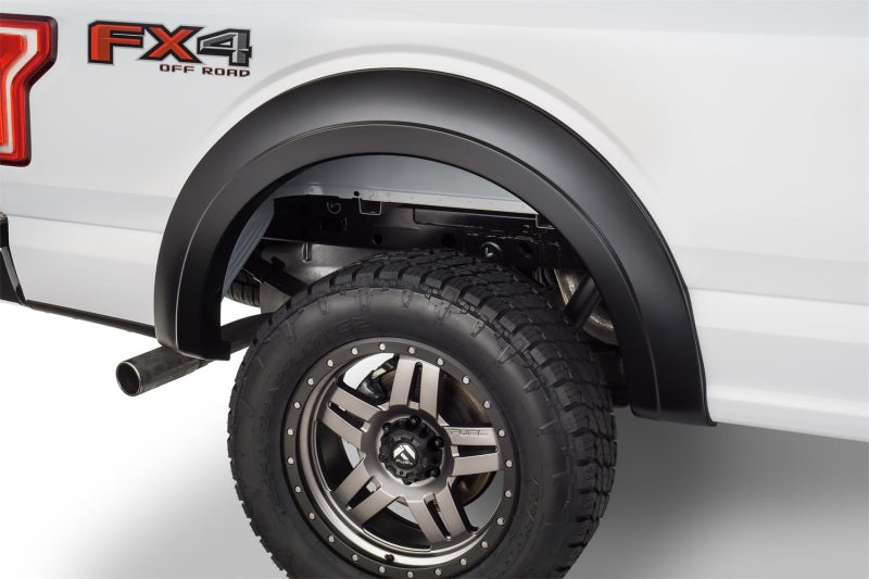 Bushwacker 15-17 Ford F-150 Styleside Extend-A-Fender Style Flares 4pc 67.1/78.9/97.6in Bed - Black