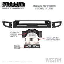 Load image into Gallery viewer, Westin 2010-2019 Dodge Ram 2500/3500 ( Old Body Style ) Pro-Mod Front Bumper - Textured Black