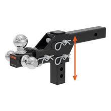 Load image into Gallery viewer, Curt Adjustable Tri-Ball Mount (2in Shank 1-7/8in 2in &amp; 2-5/16in Balls)