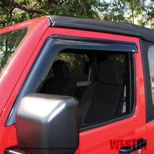 Load image into Gallery viewer, Westin 2018-2019 Jeep Wrangler JL Slim Wind Deflector 2pc - Smoke
