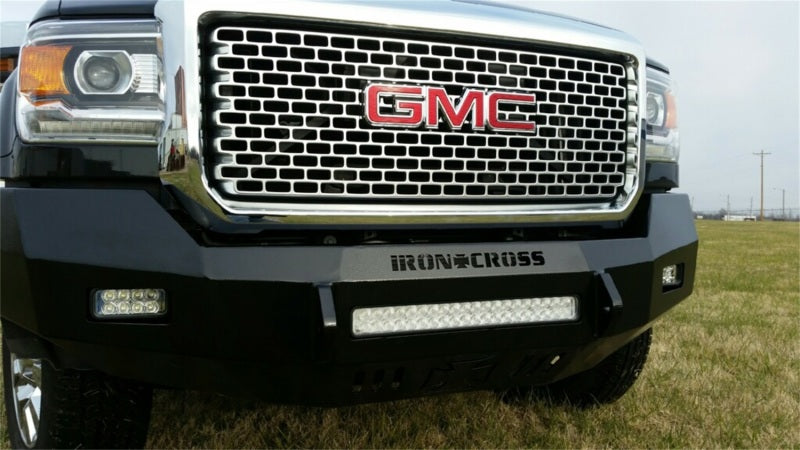 Iron Cross 15-19 GMC Sierra 2500/3500 Low Profile Front Bumper - Gloss Black