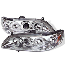 Load image into Gallery viewer, Spyder Honda Accord 98-02 1PC Projector Headlights LED Halo Amber Reflector Chrm PRO-YD-HA98-AM-C