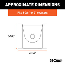 Load image into Gallery viewer, Curt Trailer Coupler Lock for 1-7/8in or 2in Flat Lip Couplers (Grey Aluminum)