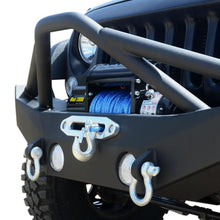 Load image into Gallery viewer, DV8 Offroad 07-18 Jeep Wrangler JK/JL FS-12 Mid Length Steel Front Bumper w/ Fog Lights