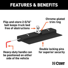 Load image into Gallery viewer, Curt Universal Double Lock Gooseneck Hitch